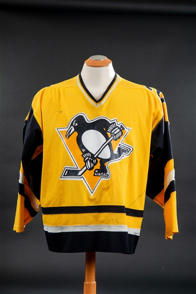 Rod Schutt Game Used Penguins Jersey 