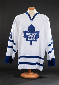 Matt Stajan Game Used Leafs Jersey 