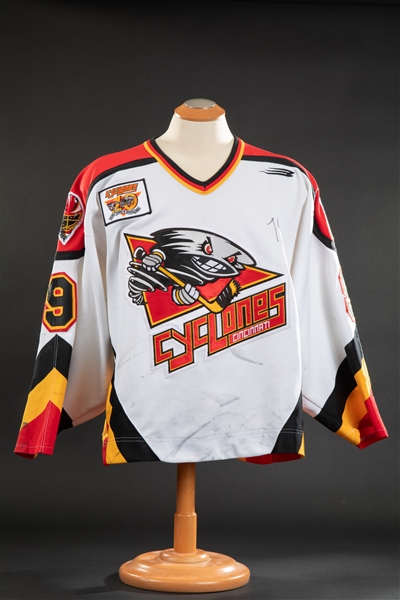 Todd Simon  Game Used Cincinnati Cyclones Jersey