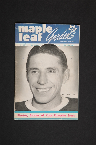 Leas Program - NOVEMBER 17, 1951 – BOSTON AT TORONTO 

