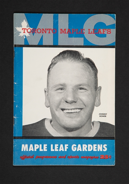 Leas Program FEBRUARY 10, 1960 – MONTREAL AT TORONTO 
