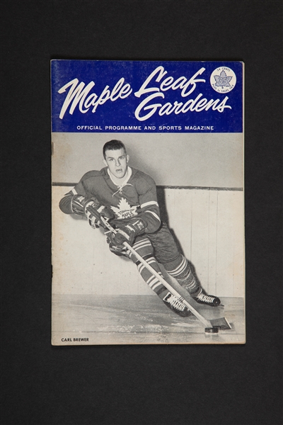 Leafs Program -
MARCH 28, 1963 – MONTREAL AT TORONTO – GAME 2 SEMIS 

