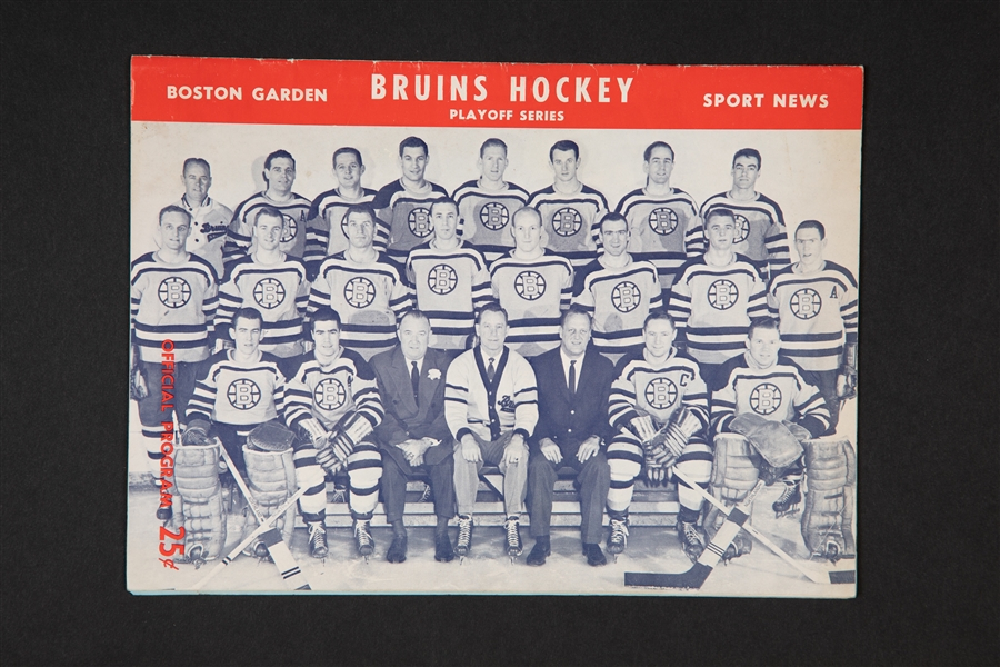 Boston Program – 
APRIL 7, 1959 –TORONTO AT BOSTON GM. 7 SEMIS 
