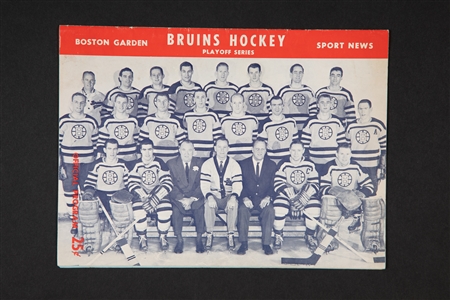 Boston Program – 
APRIL 7, 1959 –TORONTO AT BOSTON GM. 7 SEMIS 
