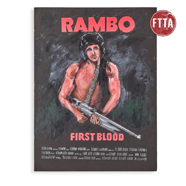 Rod Dyer Signed Poster Artwork from First Blood