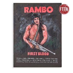 Rod Dyer Signed Poster Artwork from First Blood