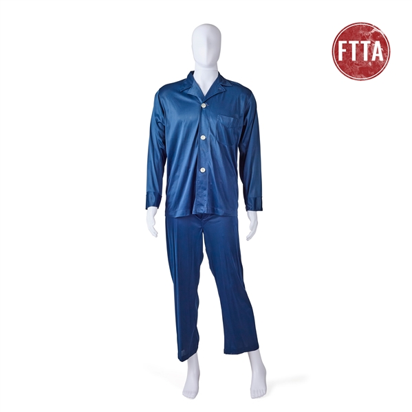 Hugh Hefner Personal 2-Piece Blue Pajama Set