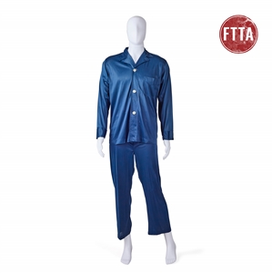 Hugh Hefner Personal 2-Piece Blue Pajama Set