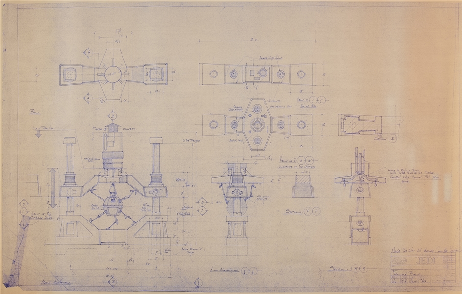 Return of the Jedi Torture Rack Schematic