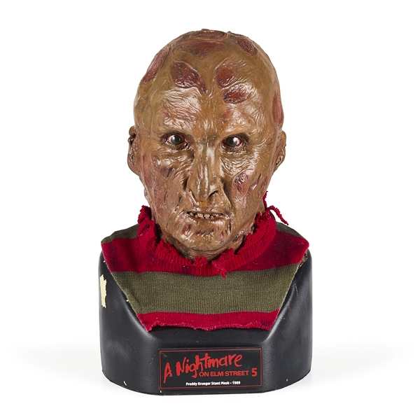 Freddy Krueger Mask on Bust from A Nightmare 5