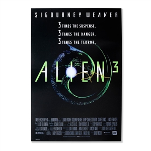 Alien 3 Poster Signed by Director David Fincher.