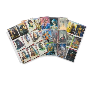 Binder of Star Wars Collectors Cards