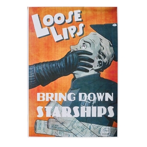 "Loose Lips Sink Starships" Star Wars III Poster