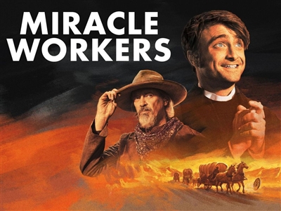 Daniel Radcliffe Miracle Workers Shirt and Props