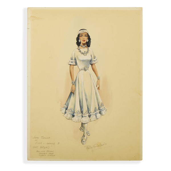 Joan Taylor Costume Sketch for War Drums