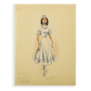 Joan Taylor Costume Sketch for War Drums