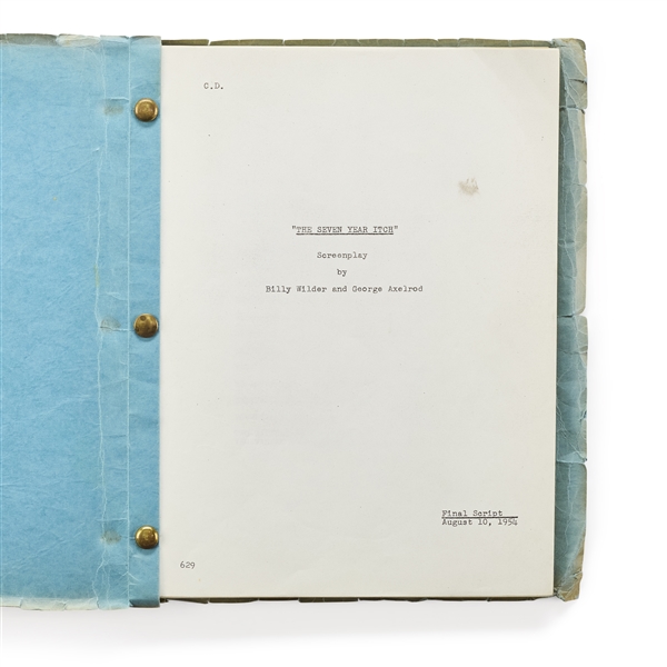 Marilyn Monroe Script from The Seven Year Itch