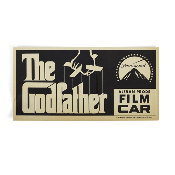 Film Car Placard from The Godfather