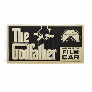 Film Car Placard from The Godfather