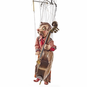 Walton & O'Rourke Cowboy Bass Player Marionette