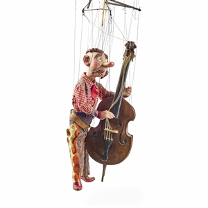 Walton & O'Rourke Cowboy Bass Player Marionette