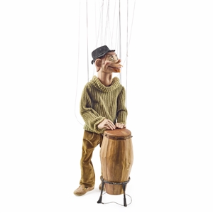 Walton & O'Rourke Beatnik Conga Player Marionette