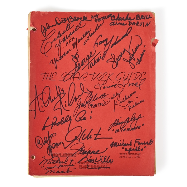 Signed Original Writers Guide from Star Trek