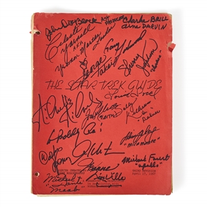 Signed Original Writers' Guide from Star Trek