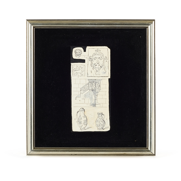 Vincent Price Engraved Wood Block from Sears Collection