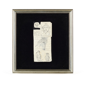 Vincent Price Engraved Wood Block from Sears Collection