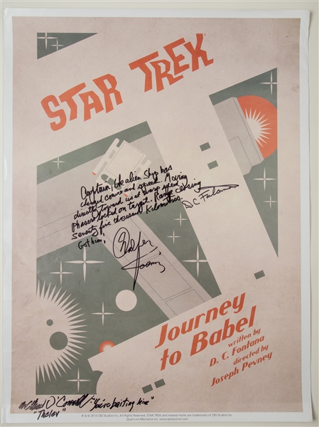 Star Trek: Inscribed Original Series Poster “Journey To Babel” 