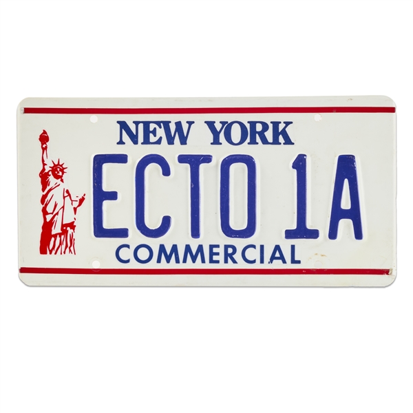 Ectomobile License Plate Prop from Ghostbusters 2