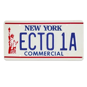 Ectomobile License Plate Prop from Ghostbusters 2