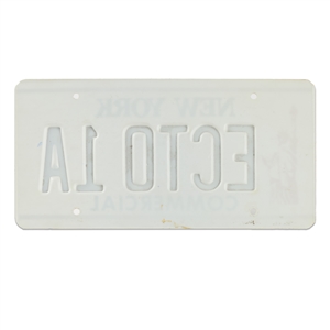 Ectomobile License Plate Prop from Ghostbusters 2
