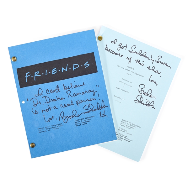 Brooke Shields Signed Friends Scripts