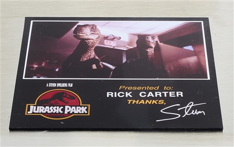Raptor Maquette Gift from Steven Spielberg