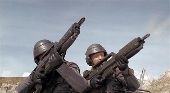 Live Fire Morita Rifle Prop from StarshipTroopers