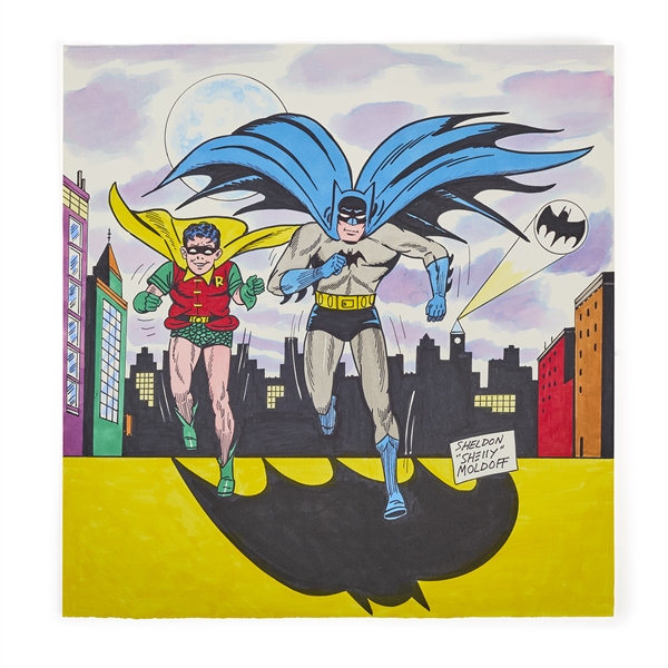 Batman and Robin Drawing by "Shelly" Moldoff