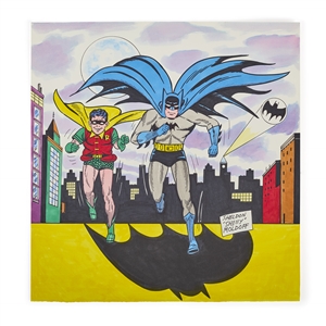 Batman and Robin Drawing by "Shelly" Moldoff