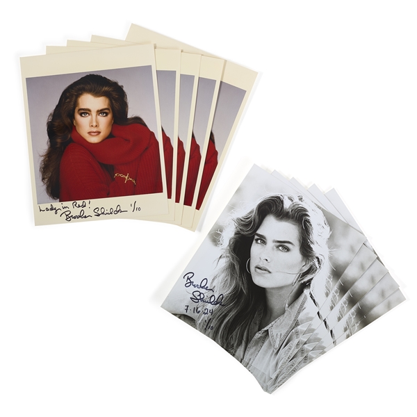 Brooke Shields 10 Signed Modeling Agency Photos