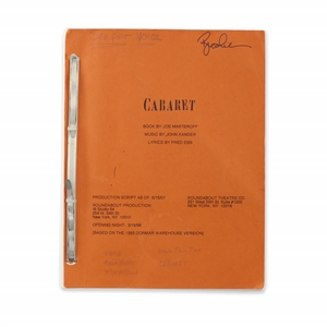 Brooke Shields Personal Annotated Cabaret Script