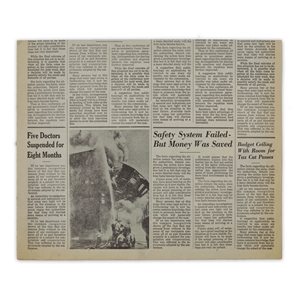 Newspaper Prop from Superman III