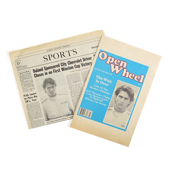 Tom Cruise Newspaper Props from Days of Thunder