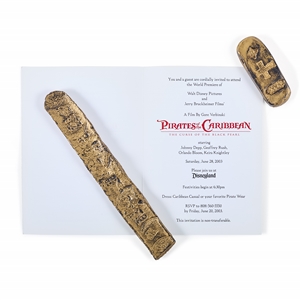 Premiere Ephemera from Pirates of the Caribbean