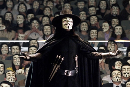 Guy Fawkes Crowd Mask from V for Vendetta