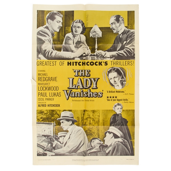 Reissue Movie Poster for The Lady Vanishes