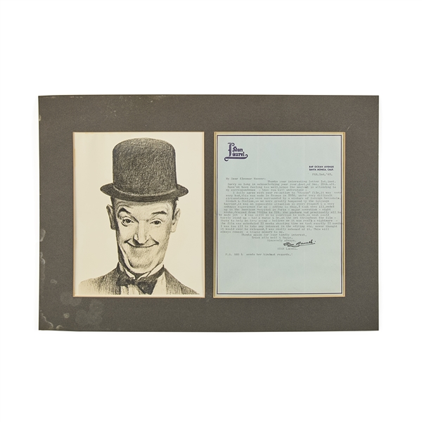 Stan Laurel Signed Letter on Personal Stationary