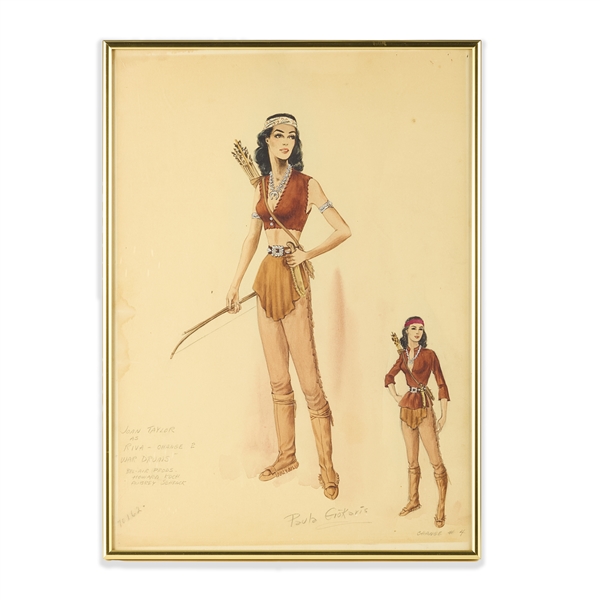 Costume Sketch by Paula Giokaris for War Drums