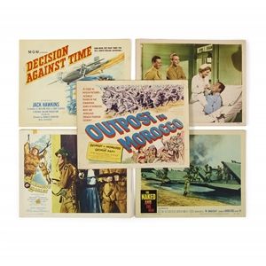 45 War Themed Lobby Cards Collection