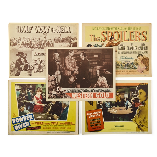 45 Western Themed Lobby Cards Collection